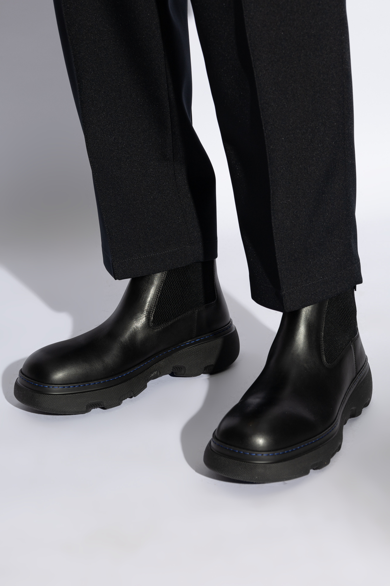 Burberry mens chelsea boots best sale